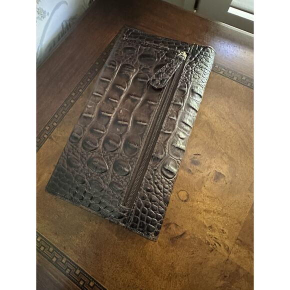 Brahmin Melbourne Modern Checkbook Wallet - Pecan - Picture 2 of 7